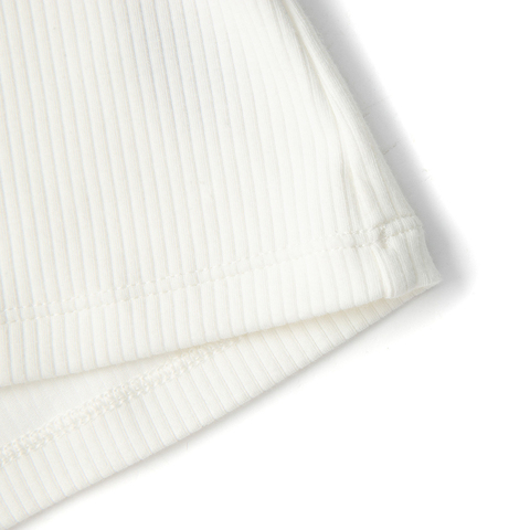 LI-NING李宁2025女子短袖文化衫针织无领短TAHSV536-3