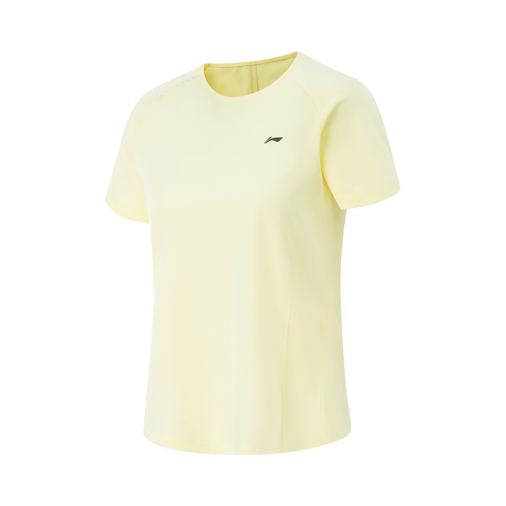 LI-NING李宁2025女子短袖T恤针织无领短TATSV344-2