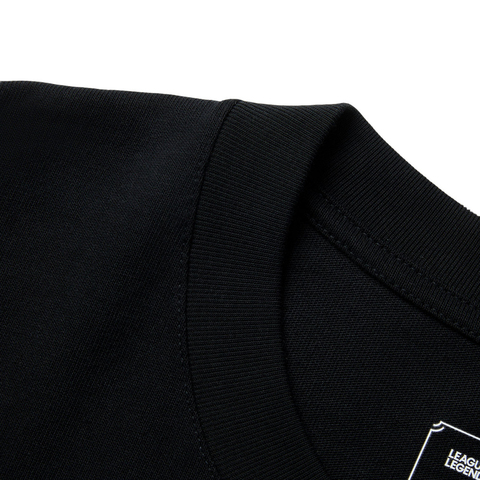 LI-NING李宁2025中性短袖文化衫针织无领短TAHSV153-8