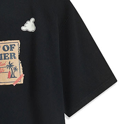 LI-NING李宁2025中性短袖文化衫针织无领短TAHSV633-3