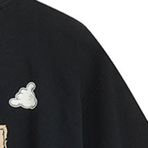 LI-NING李宁2025中性短袖文化衫针织无领短TAHSV633-3