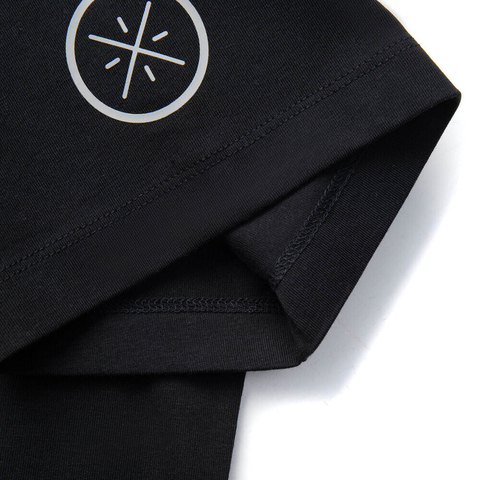 LI-NING李宁2025男子短袖文化衫针织无领短TAHSV089-1