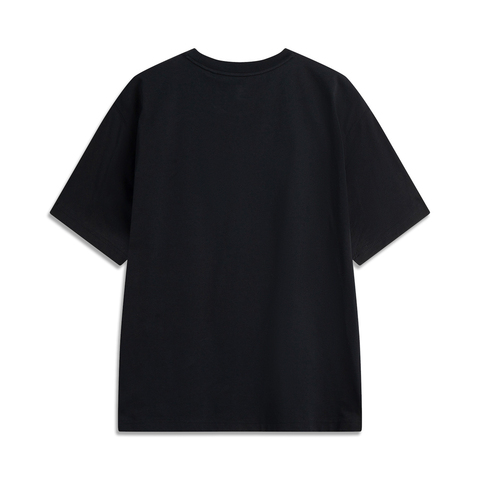 LI-NING李宁2025男子短袖文化衫针织无领短TAHSV213-5