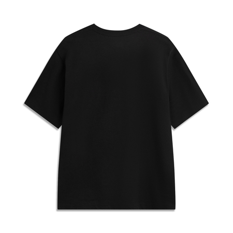 LI-NING李宁2025男子短袖文化衫针织无领短TAHSV741-3