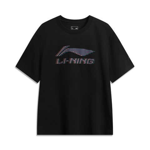 LI-NING李宁2025男子短袖文化衫针织无领短TAHSV495-4