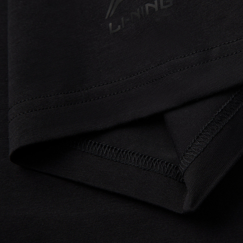 LI-NING李宁2025男子短袖文化衫针织无领短TAHSV495-4