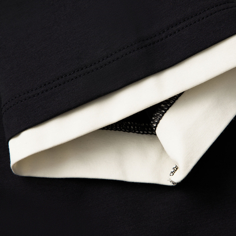 LI-NING李宁2025女子短袖文化衫针织无领短TAHSV732-3