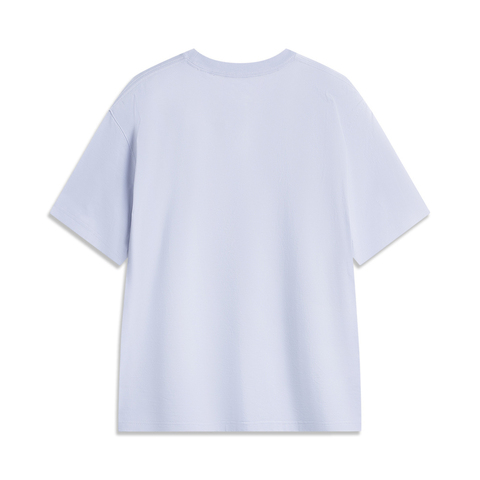 LI-NING李宁2025男子短袖文化衫针织无领短TAHSV479-2