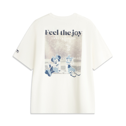 LI-NING李宁2025男子短袖文化衫针织无领短TAHSV795-1