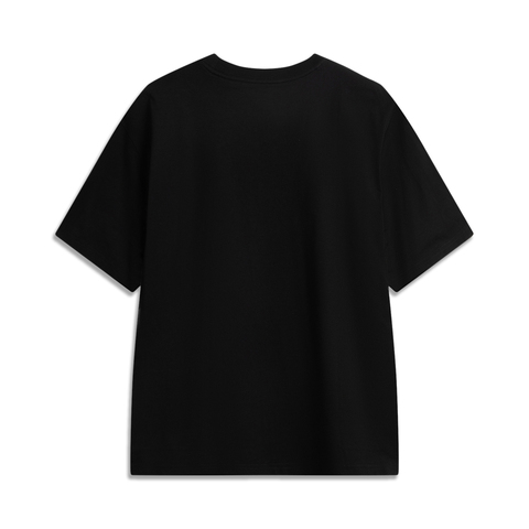 LI-NING李宁2025男子短袖文化衫针织无领短TAHSV745-3