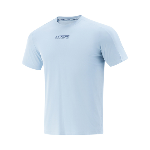 LI-NING李宁2025男子短袖T恤针织无领短TATSV389-8