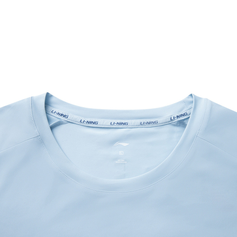 LI-NING李宁2025男子短袖T恤针织无领短TATSV389-8