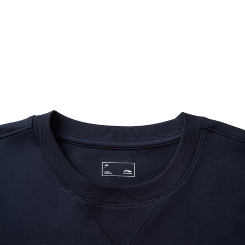 LI-NING李宁2025男子短袖T恤针织无领短TATSV377-1