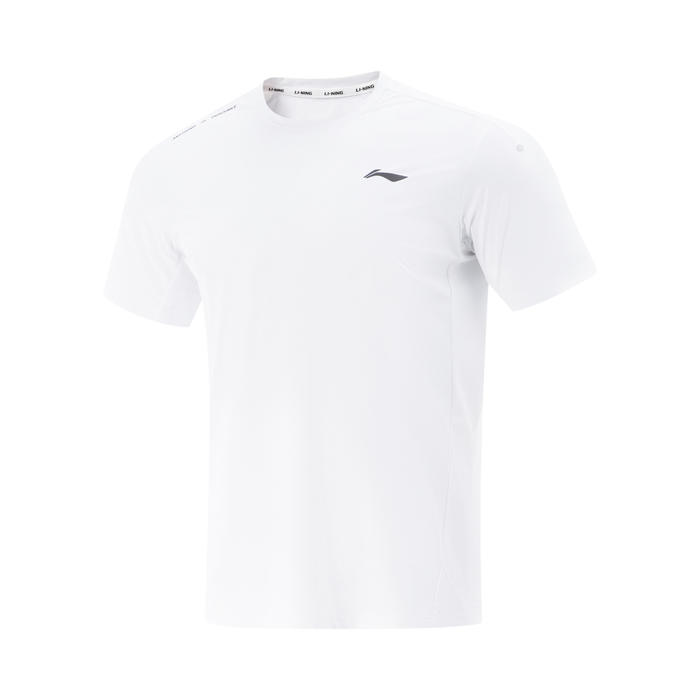 LI-NING李宁2025男子短袖T恤针织无领短TATSV383-6