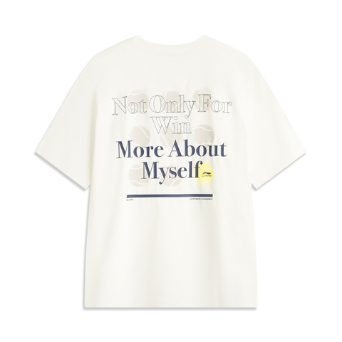 LI-NING李宁2025男子短袖文化衫针织无领短TAHSV481-1