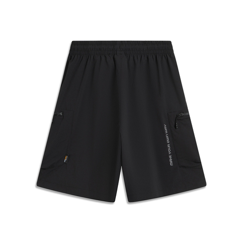 LI-NING李宁2025男子休闲短裤梭织短裤AKSV067-1