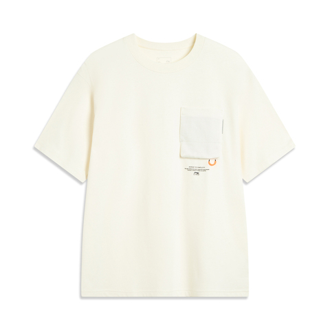 LI-NING李宁2025男子短袖T恤针织无领短TATSV553-3