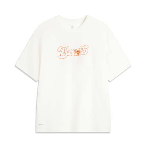 LI-NING李宁2025男子短袖文化衫针织无领短TAHSV225-1