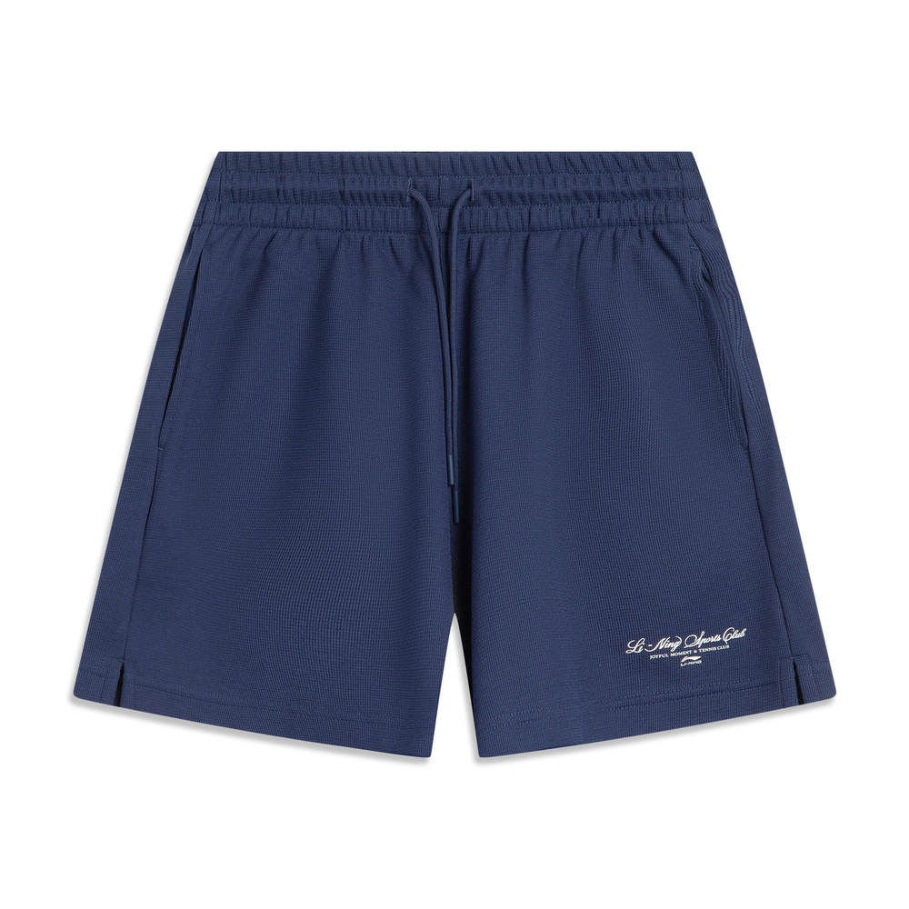 LI-NING李宁2025女子短卫裤针织短裤AKSV452-3