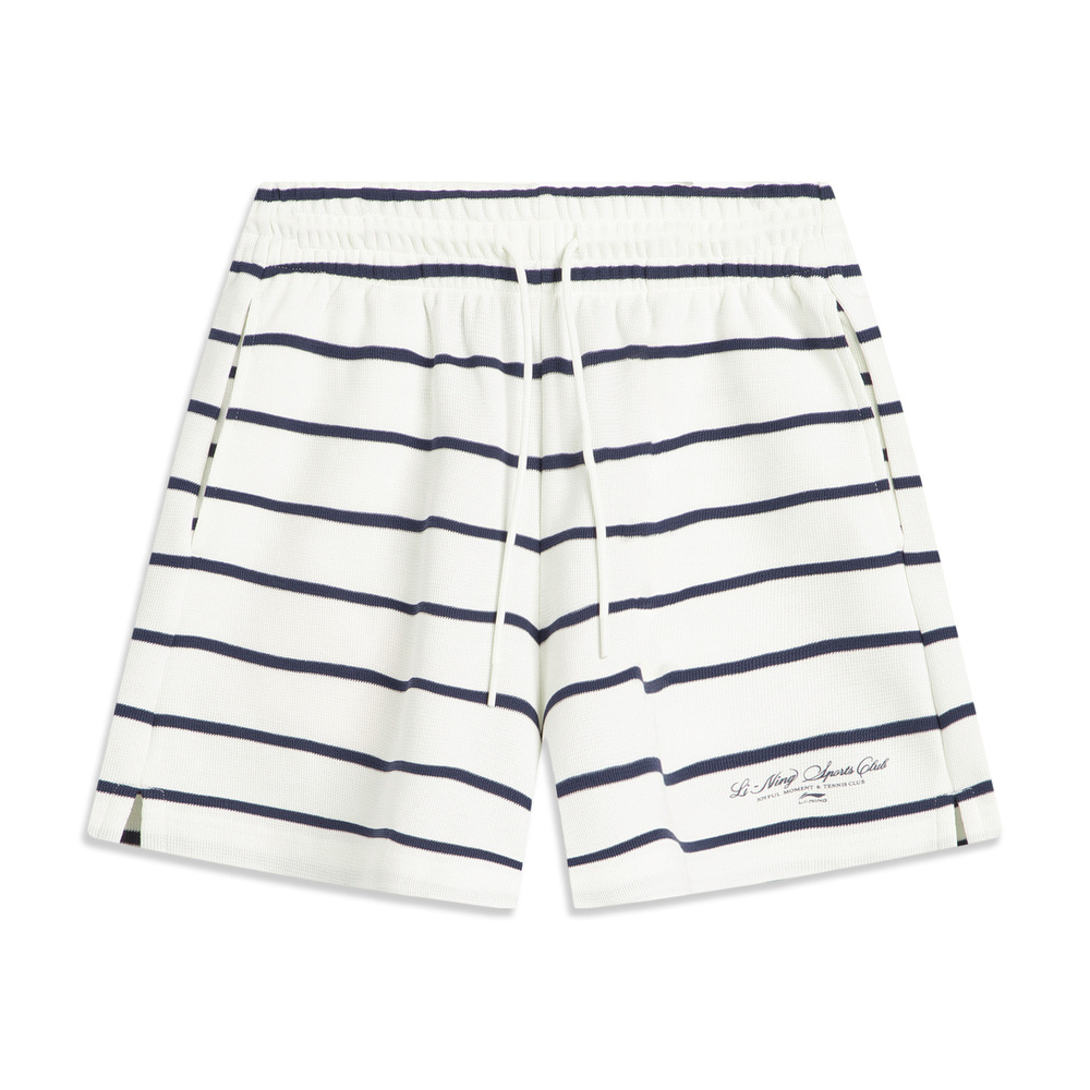 LI-NING李宁2025女子短卫裤针织短裤AKSV452-1