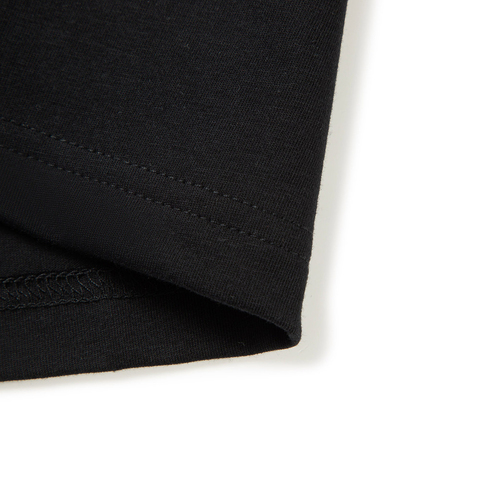 LI-NING李宁2025中性短袖文化衫针织无领短TAHSVE87-1