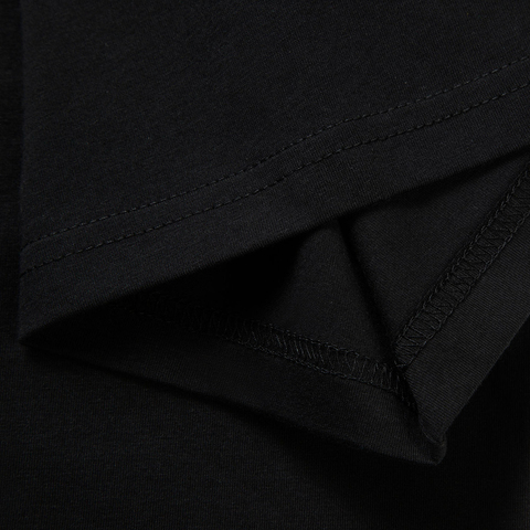 LI-NING李宁2025中性短袖文化衫针织无领短TAHSVE87-1