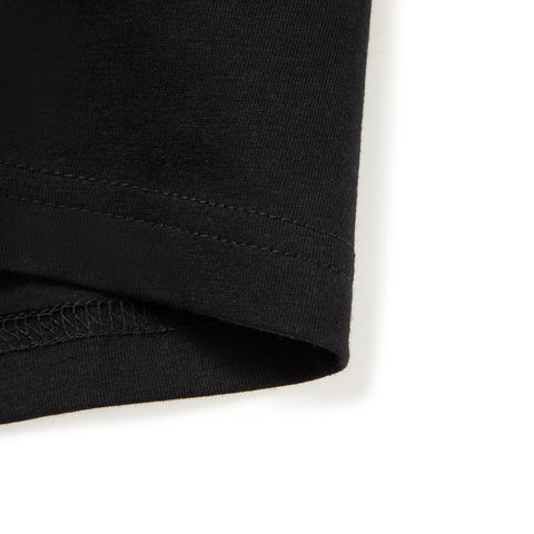 LI-NING李宁2025中性短袖文化衫针织无领短TAHSVE83-1