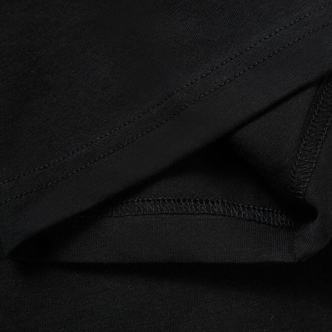 LI-NING李宁2025中性短袖文化衫针织无领短TAHSVE83-1