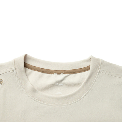 LI-NING李宁2025男子短袖T恤针织无领短TATSV637-2