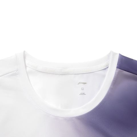 LI-NING李宁2025男子短袖T恤针织无领短TATSV695-3