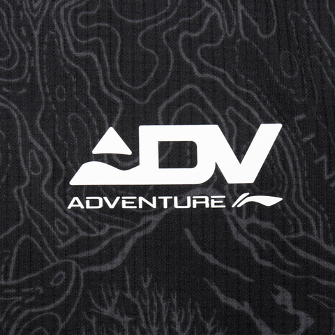 LI-NING李宁2025男子短袖T恤针织无领短TATSV373-1