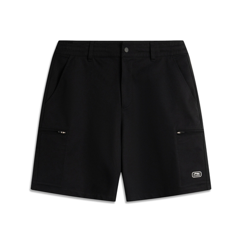 LI-NING李宁2025男子休闲短裤梭织短裤AKSV461-4