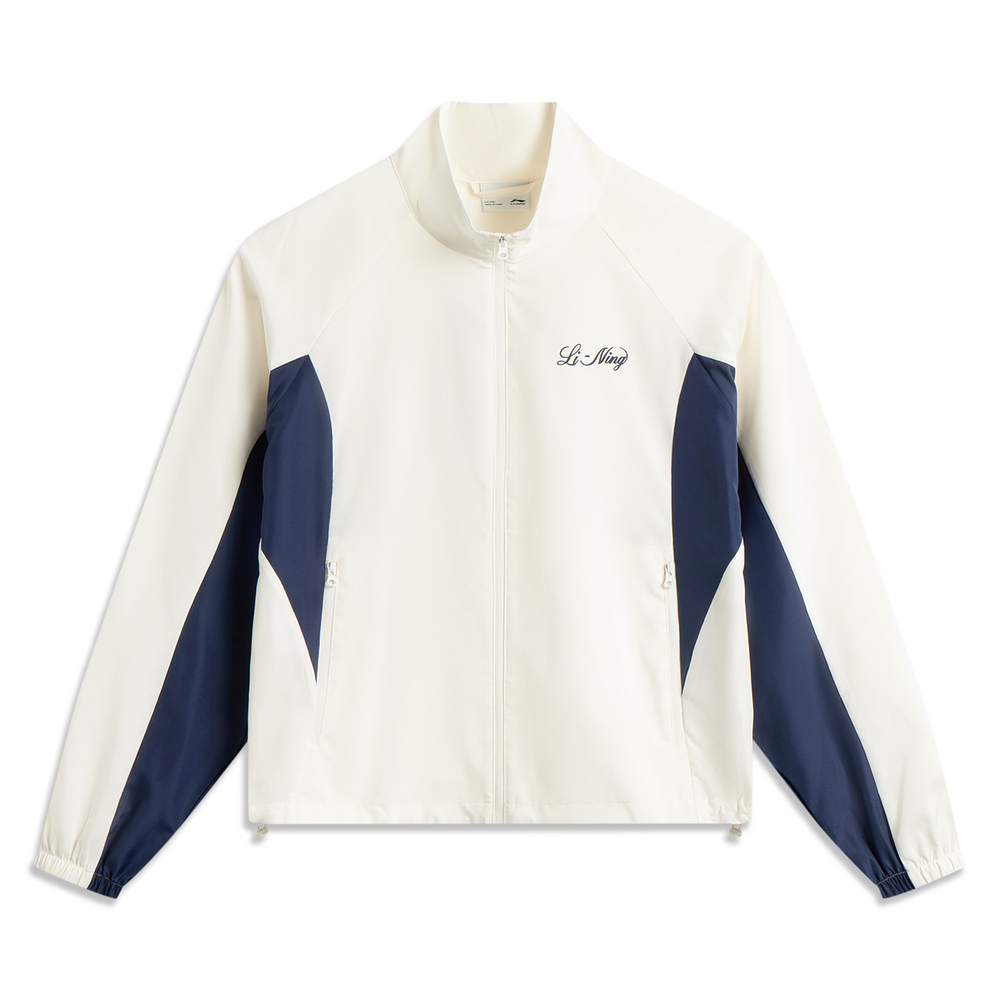 LI-NING李宁2025女子运动风衣梭织连帽外套AFDV694-7