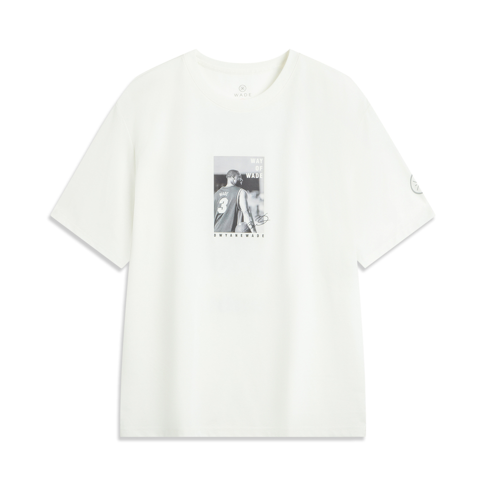 LI-NING李宁2025男子短袖文化衫针织无领短TAHSV087-7