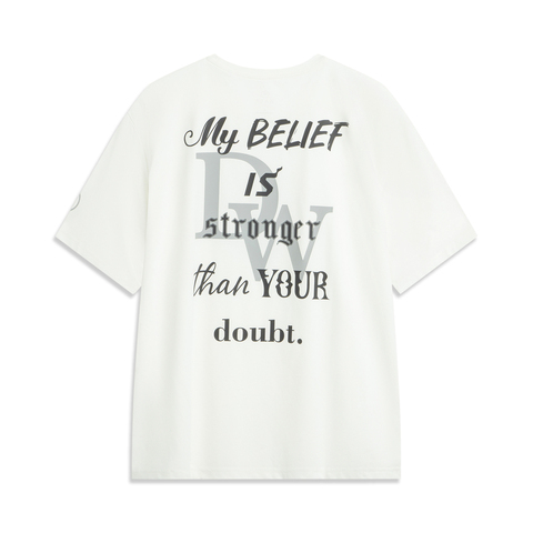 LI-NING李宁2025男子短袖文化衫针织无领短TAHSV087-7