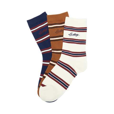 LI-NING李宁2025中性中长袜三双装中袜优惠装AWTV125-1