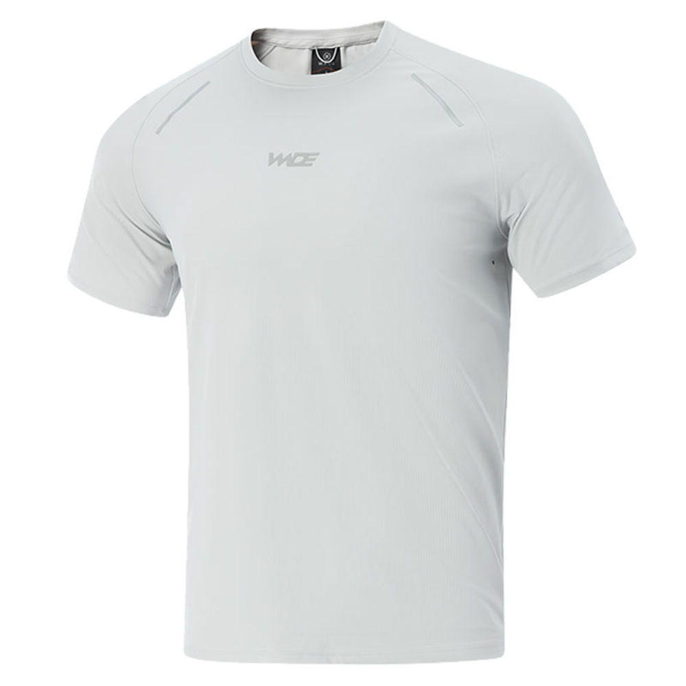 LI-NING李宁2025男子短袖T恤针织无领短TATSV057-2