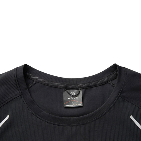 LI-NING李宁2025男子短袖T恤针织无领短TATSV057-1