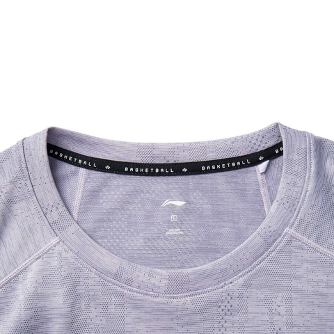 LI-NING李宁2025男子短袖T恤针织无领短TATSV159-4