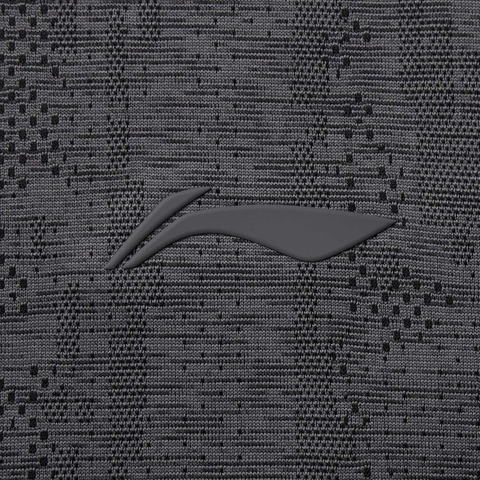 LI-NING李宁2025男子短袖T恤针织无领短TATSV159-1