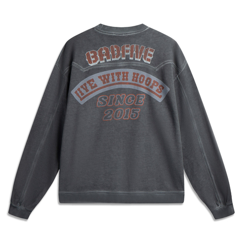 LI-NING李宁2025男子套头无帽卫衣针织无帽卫衣AWDV325-4