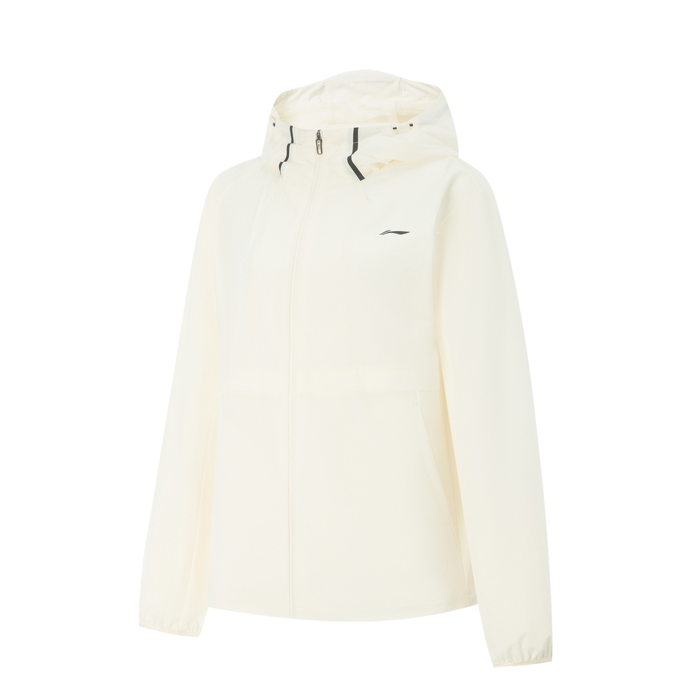 LI-NING李宁2025女子运动风衣梭织连帽外套AFDV686-2