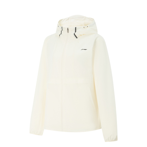 LI-NING李宁2025女子运动风衣梭织连帽外套AFDV686-2