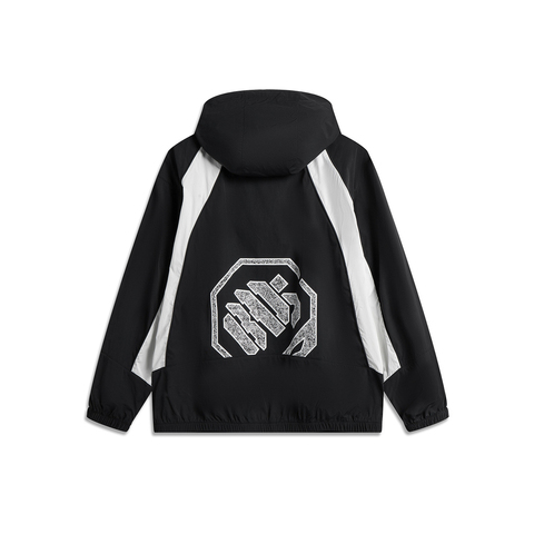 LI-NING李宁2025男子运动风衣梭织连帽外套AFDV329-4