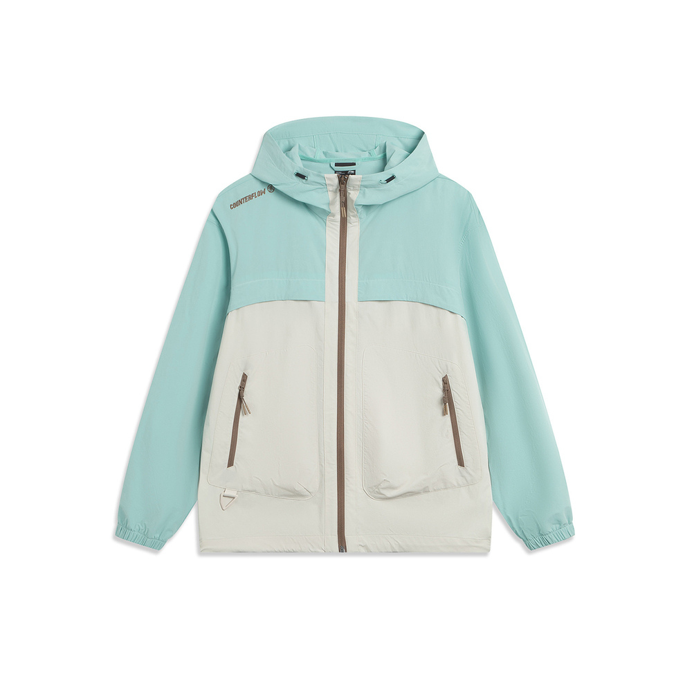 LI-NING李宁2025中性运动风衣梭织连帽外套AFDVF47-3