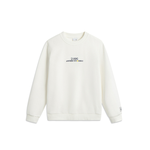 LI-NING李宁2025男子套头无帽卫衣针织无帽卫衣AWDV567-5