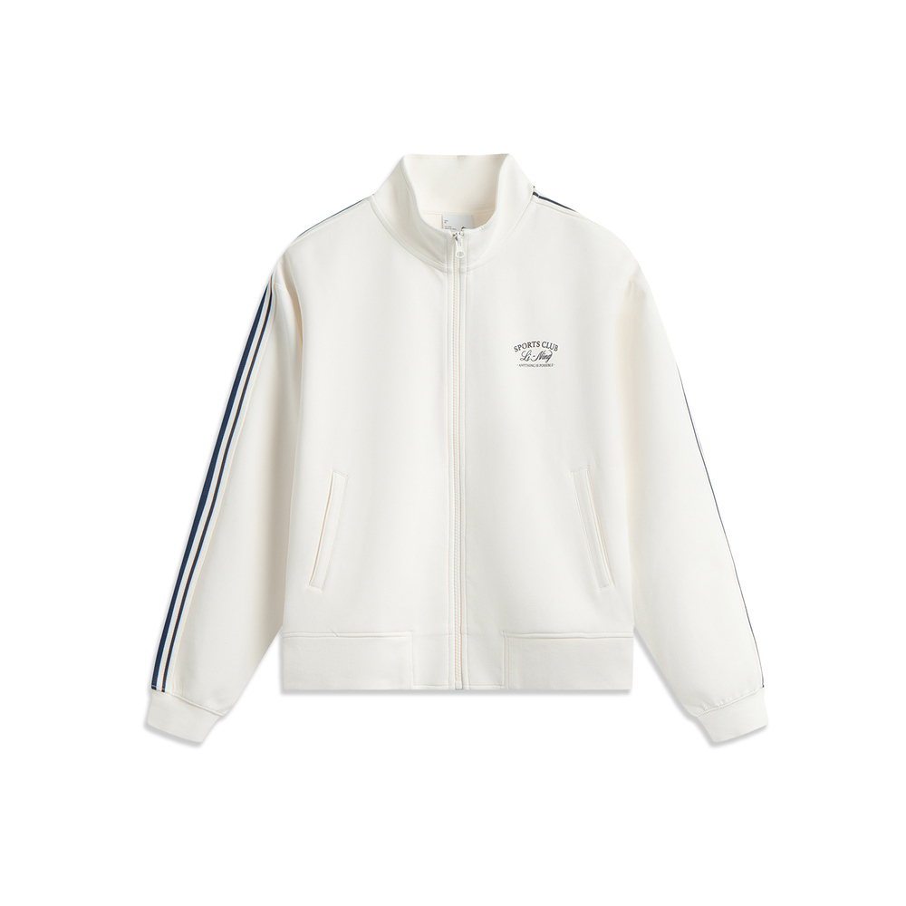 LI-NING李宁2025女子开衫无帽卫衣针织无帽外套AWDV930-3