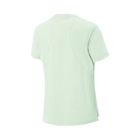 LI-NING李宁2025女子短袖T恤针织无领短TATSV136-2