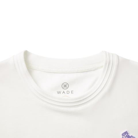 LI-NING李宁2025男子短袖文化衫针织无领短TAHSV083-2