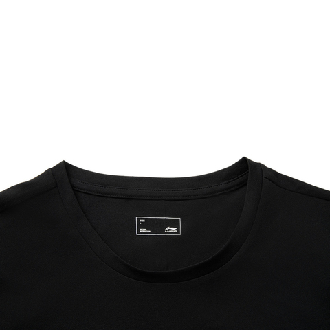 LI-NING李宁2025男子短袖T恤针织无领短TATSV693-3